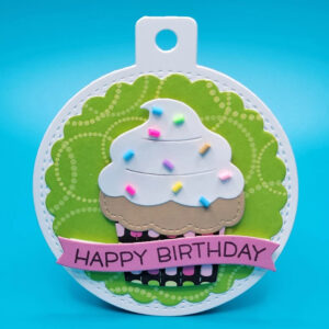 Happy Birthday Cupcake Gift Tag