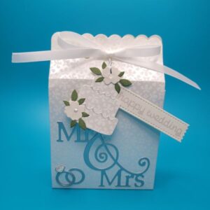 Mr & Mrs Wedding Gift Box Image, Wedding Gift Card Holder, Crafty Bech