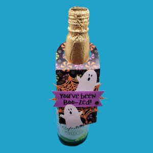 You've Been Boo-zed Wine Gift Tag Image